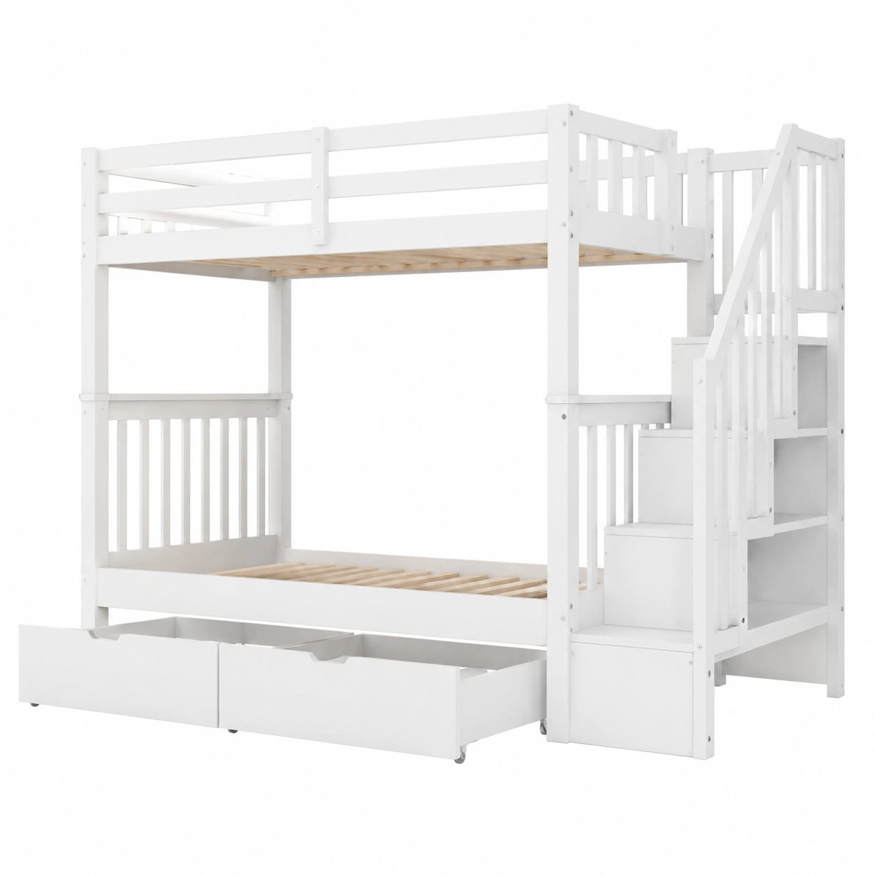 Lit gain de place, avec rangement, avec tiroirs, avec sommier, 90 x 200 cm, pour la chambre