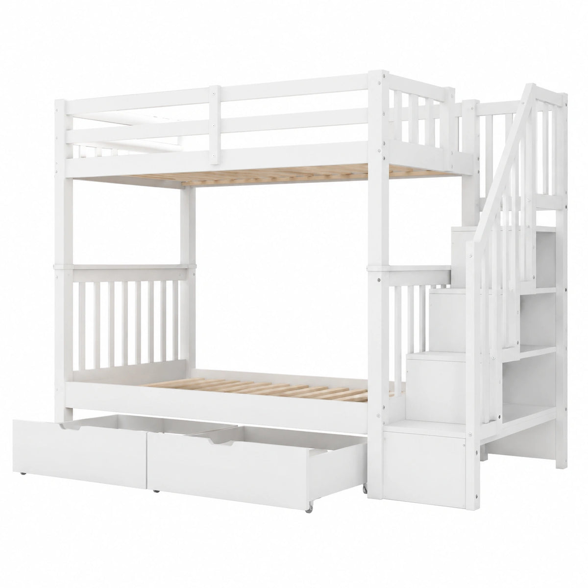 Lit gain de place, avec rangement, avec tiroirs, avec sommier, 90 x 200 cm, pour la chambre